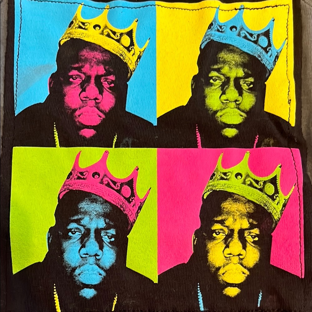 Notorious Big B.I.G. Upcycled Baby Onesie unisex 3 months 3mo - Picture 2 of 7